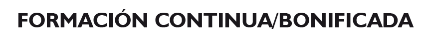 formación continua bonificada